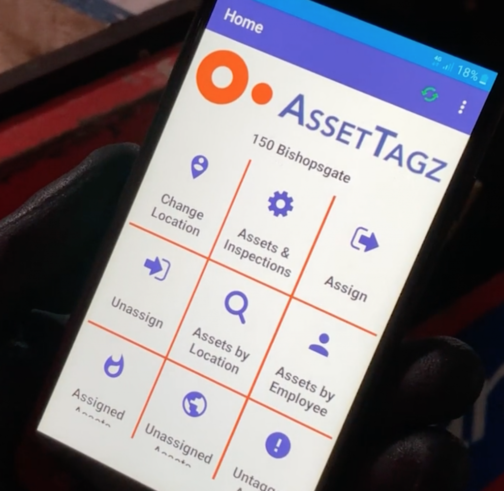 Rugged device with Assettagz app